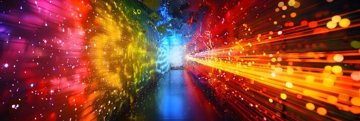 Poster - Vibrant Cosmic Portal of Boundless Energy and Dimensional Luminescence