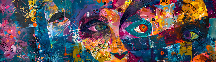 Poster - Vibrant Dreamscape of Captivating Surreal Imagery and Kaleidoscopic Expression
