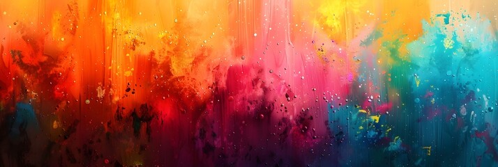 Aufkleber - Vibrant Explosion of Color and Energy An Abstract Masterpiece