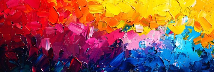 Aufkleber - Vibrant Explosion of Passion and Expressive Energy