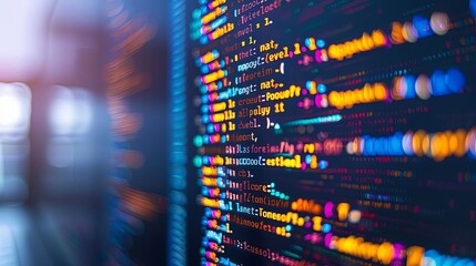 programming and code development abstract bright wallpaper
