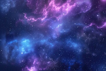 Aufkleber - a purple and blue galaxy with stars, abstract cosmic background with galaxies