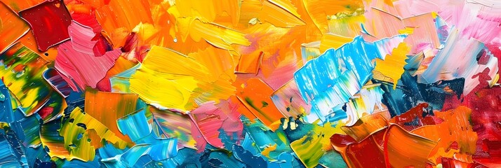 Poster - Vibrant Expressions of Emotion and Creativity An Abstract Painting Masterpiece