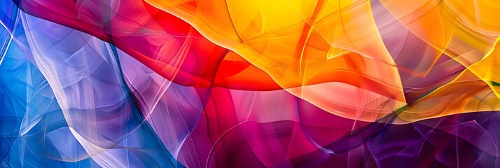 Fototapete - Vibrant Kaleidoscopic Displays of Mesmerizing Chromatic Motions and Dynamic Ethereal Shapes