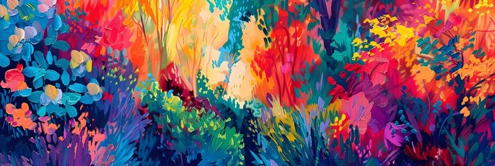 Aufkleber - vibrant kaleidoscopic dreamscape of fluid color light and movement evoking transcendent emotions and