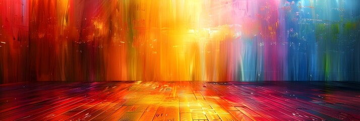Aufkleber - Vibrant Spectrum of Luminous Energetic Patterns in Captivating Futuristic Digital Artwork