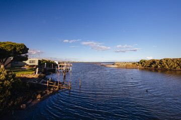 Canvas Print - Kororoit Creek Historic Fishing Village in Australia