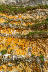 Wall Mural - Chalk cliff closeup