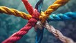 © ColdFire - Colorful ropes intertwined, showing strength and connection