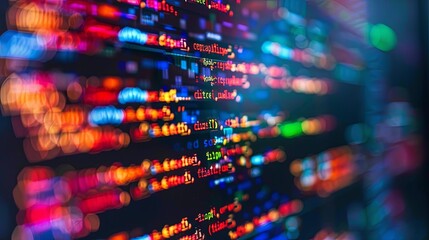 programming and code development abstract bright wallpaper