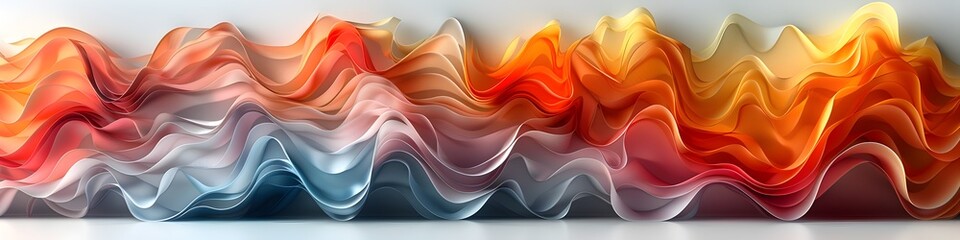 Poster - Captivating Abstract Composition of Bold Saturated Colors Weaving an Intricate Mesmerizing Display