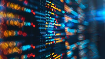 programming and code development abstract bright wallpaper