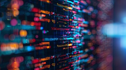 programming and code development abstract bright wallpaper