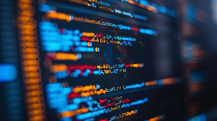 programming and code development abstract bright wallpaper