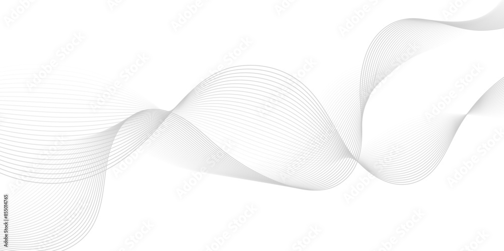 Gray and white abstract background with flowing particles. Digital ...
