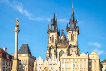 Wall Mural - Church of Our Lady before Tyn at the Old Town Square in Prague, Czech Republic, Europe.