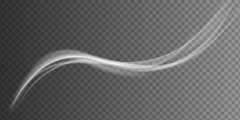 Poster - Stream of fresh wind png. Imitation of the exit of cold air from the air conditioner.