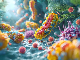 Poster - Vibrant Examination of Gut and Skin Microbiota Intricate Microbial Structures and Dynamic Cellular