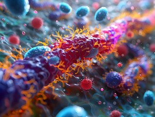 Poster - Captivating of Gut and Skin Microbiota Thriving Microbiome Dynamic Biome Intricate Cellular