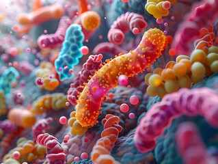 Poster - Vibrant Diversity of the Human Gut and Skin Microbiota Illustrated in Captivating Microscopic