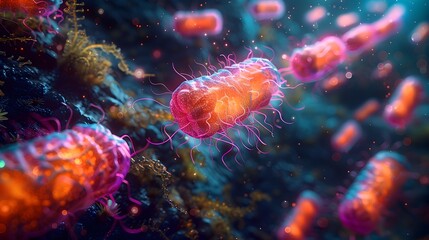 Poster - Hyper Stylized Visualization of Flourishing Gut Microbiome Colonies