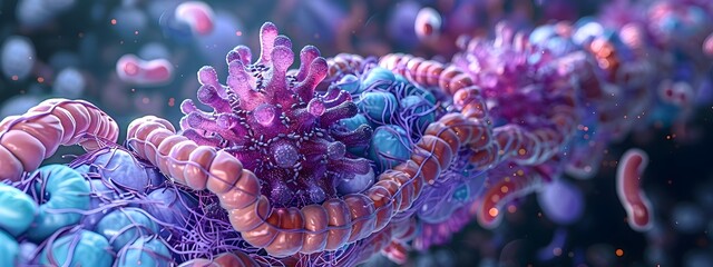 Poster - Probiotic Microorganisms Thriving in Intricate Gut Flora Ecosystem Shown in Medical