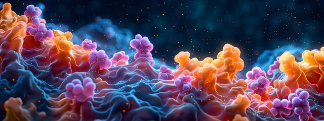 Poster - Comprehensive Map of the Diverse Human Microbiome Vibrant Depiction of Gut and Skin Microbiota and