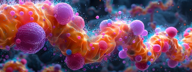 Poster - A Comprehensive 3D Visualization of the Complex Human Microbiome   Detailed Depiction of
