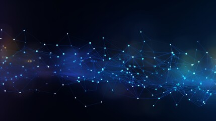 Abstract Network Connections on Colorful Background