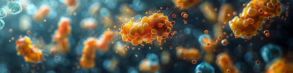 Poster - Captivating Portrayal of the Gut and Skin Microbiome Thriving Flora Dynamic Structures and Vibrant