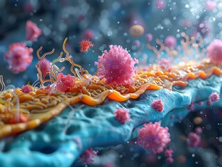 Poster - Delving into the Vibrant Skin Microbiome A Detailed Depiction of Epidermal Microbial Communities