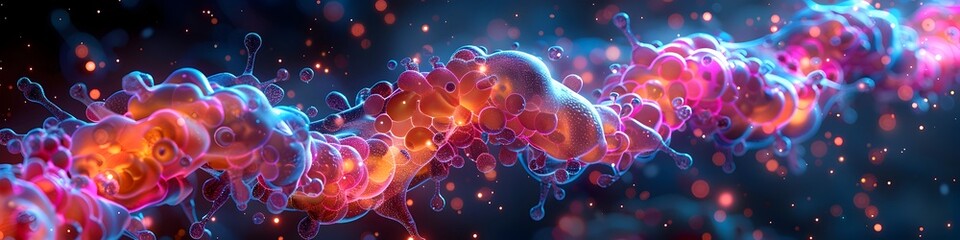 Poster - Vibrant Panoramic Visualization of the Dynamic Human Microbiome