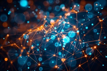 a close up of a network