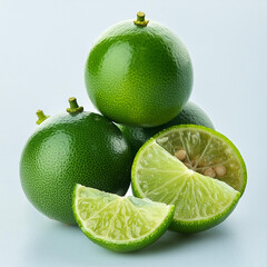 Sticker - calamansi Fruits white background