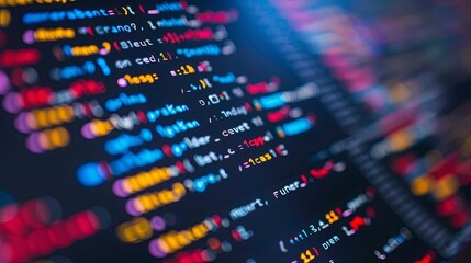 programming and code development abstract bright wallpaper