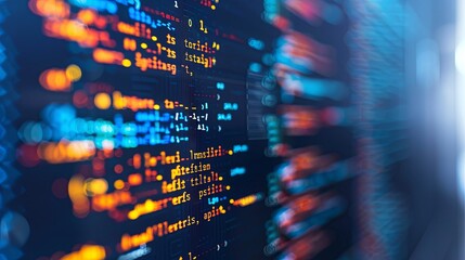 programming and code development abstract bright wallpaper