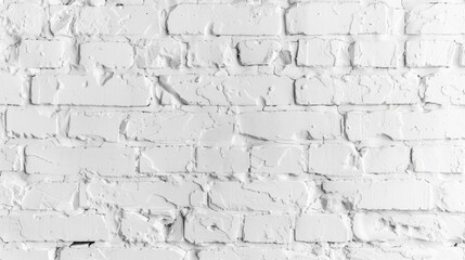 Poster - Texture or background of a white brick wall