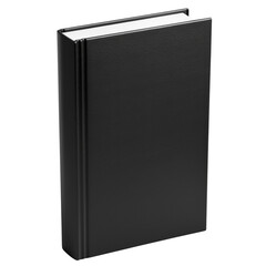 Black book cover mockup clip art