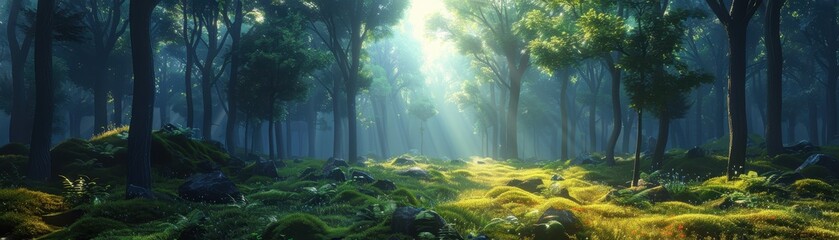 Wall Mural - earth forest concept