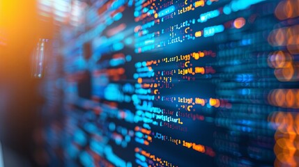 programming and code development abstract bright wallpaper