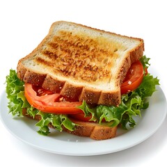 Sandwich with lettuce tomato and cheese