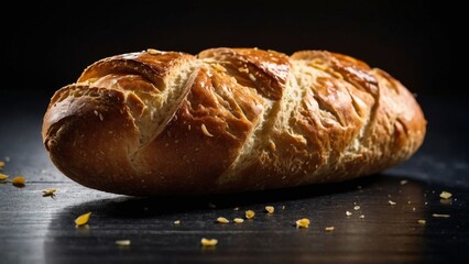 Wall Mural - loaf of bread on table