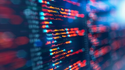 programming and code development abstract bright wallpaper