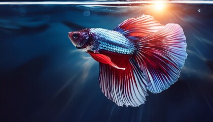 Fighting fish in a fish tank