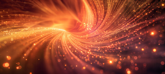 Wall Mural - Ethereal Lights and Particles in a Cosmic Swirl