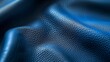 © AlfaSmart - A high-quality close-up of medium blue leather texture