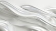 © Ckip - Minimalist abstract artwork featuring smooth, flowing white and silver waves creating a sense of movement and elegance.