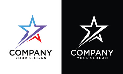 Wall Mural - elegant star logo icon vector template