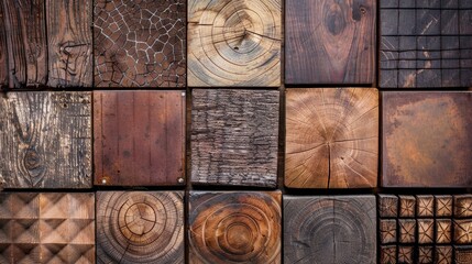 Poster - Wood texture collections featuring natural patterns ideal for design backgrounds
