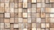 © lililia - A seamless pattern of wooden squares, each with its own unique grain and texture, arranged in an aesthetically pleasing composition for wall decoration. SEAMLESS PATTERN